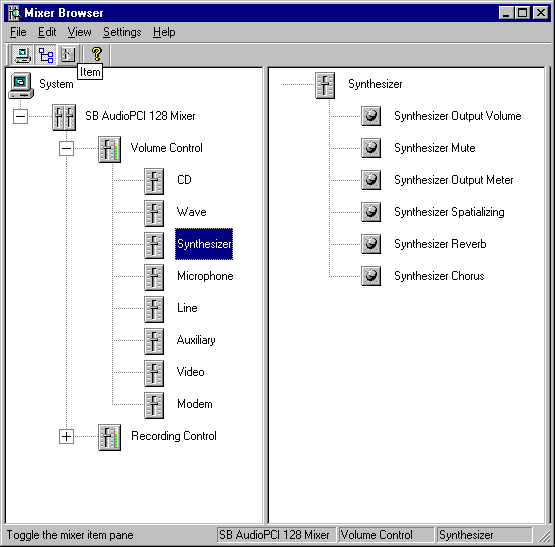 System and Node Pane